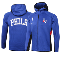 Philadelphia 76ers - Blue Felpa Cappuccio