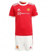 Manchester United 1a Equipación 2021/22 Kit Junior