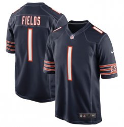Justin Fields, Chicago Bears - Navy Justin Fields, Chicago Bears - Navy