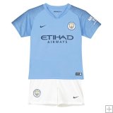 Manchester City 1a Equipación 2018/19 Kit Junior