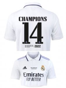 Maillot Real Madrid Domicile 2022/23 - CHAMPIONS 14