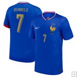 Maglia Francia Home 2024 - Dembélé flocage or