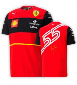 T-Shirt Équipe Scuderia Ferrari 2022 - Carlos Sainz