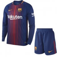 FC Barcelona Domicile 2017/18 Junior Kit ML