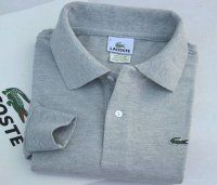 LACOSTE HOMME CLASSIC PIQUE POLO LONGUE MANCHES GRIS