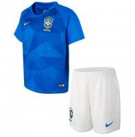 Brasil 2a Equipación 2018 Kit Junior