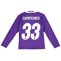 Shirt Real Madrid Away 2016/17 'Campeones 33' LS