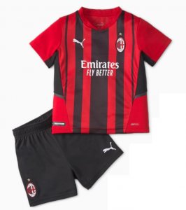 AC Milan 1a Equipación 2021/22 Kit Junior