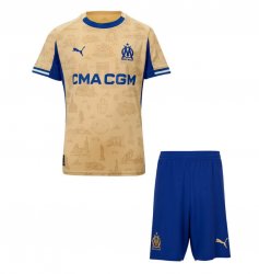 Olympique Marsella 4a Equipación 2025/26 Kit Junior