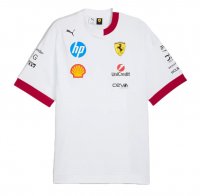 T-Shirt Équipe Scuderia Ferrari 2025 - Cotton