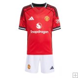 Manchester United Home 2025/26 Junior Kit