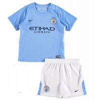 Manchester City 1a Equipación 2017/18 Kit Junior
