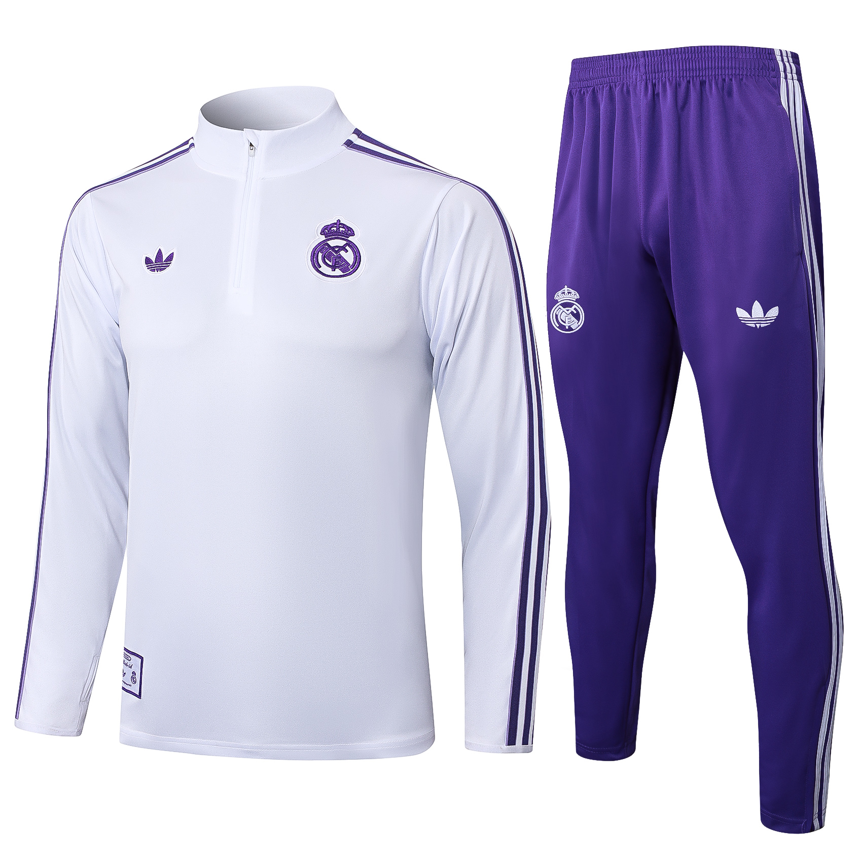 Survêtement Football Style Madrid - Polyester, Coupe Regular, Unisexe - Tailles S à XL - Pour Sport Et Décontracté - 8