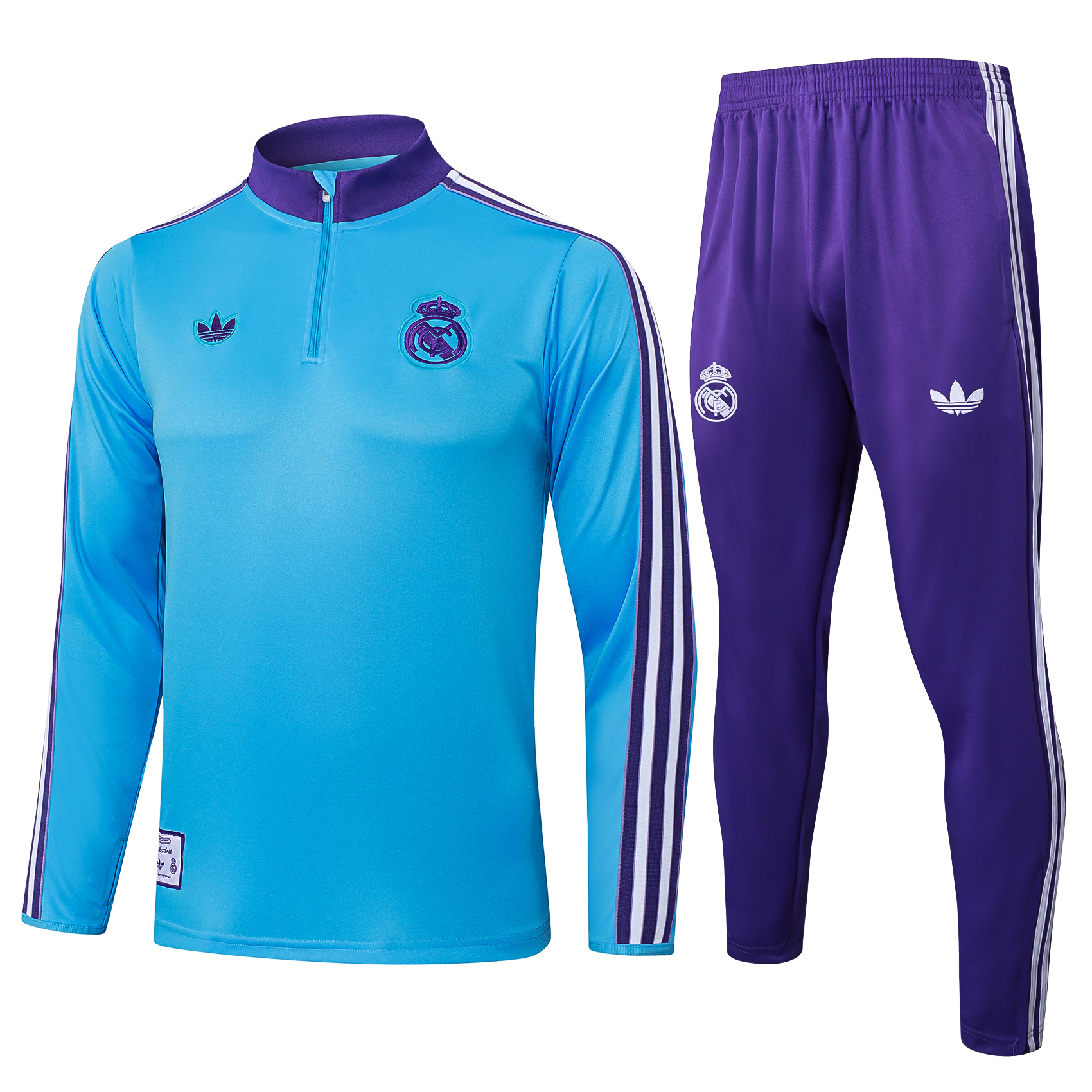 Survêtement Real Madrid Enfant Taille 128 - Saison 2024/2025 - Gilet Et Pantalon, 100% Polyester - Garçon Et Fille, Football, Collection Officielle - 4