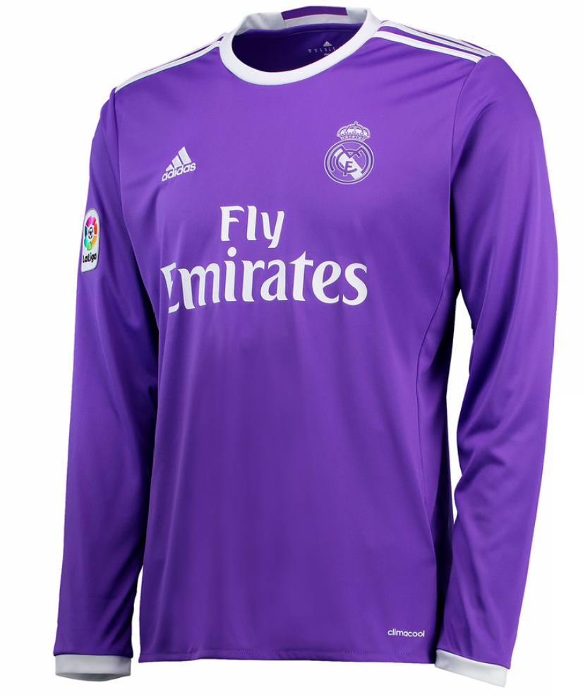 Maillot Real Madrid Exterieur ML 16/17